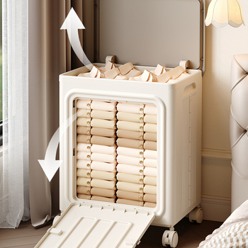 Κουτί αποθήκευσης οικιακής χρήσης Πτυσσόμενο κουτί αποθήκευσης ρούχων Πλαστικό κουτί αποθήκευσης μεγάλης χωρητικότητας Ντουλάπι αποθήκευσης παιχνιδιών σνακ