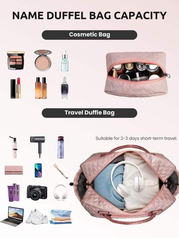 Rövid távolságokra alkalmas, nagy kapacitású utazótáska, száraz és nedves anyagok szétválasztására, fitnesz sporttáska, testreszabott, független cipőrekeszes poggyásztáska, húzórúd tárolására is alkalmas