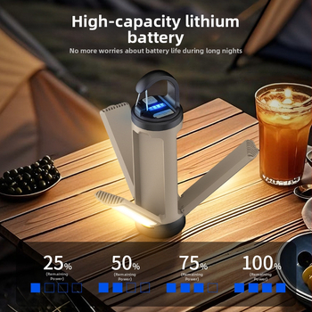 Õues telgivalgusti USB-laetav kokkupandav telgivalgusti Kaasaskantav telgivalgusti Hädaolukorra taskulamp Meeleoluvalgus