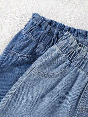 Uued laste moe kevadpüksid, tüdrukute teksad, beebidele mõeldud stiilsed lahtised vabaaja sirged püksid