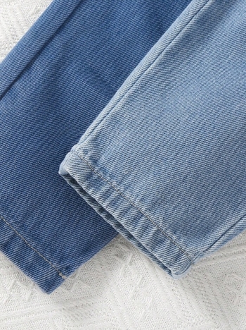 Uued laste moe kevadpüksid, tüdrukute teksad, beebidele mõeldud stiilsed lahtised vabaaja sirged püksid