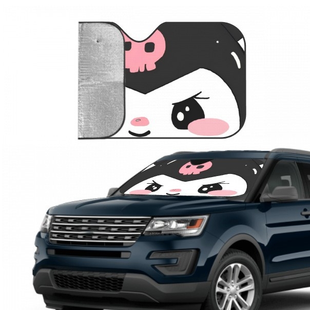 Tiesioginio gamyklinio pardavimo automobilio stogelis nuo saulės „Anime“ priekinė apsauga nuo saulės, apsauga nuo lietaus, apsauga nuo UV spindulių, palaikymo dizaino pavyzdys, „Sanrio“