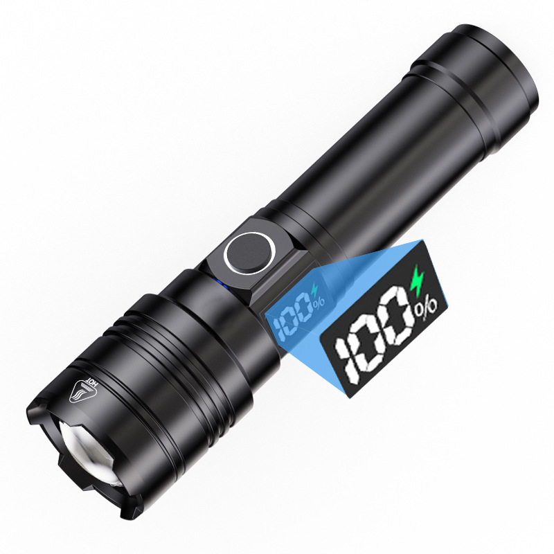 Lanternă portabilă cu lumină puternică, cu rază lungă de acțiune, cu încărcare super luminoasă și durată lungă de viață, en-gros, Monopoly transfrontalier, lanternă de exterior pentru acasă