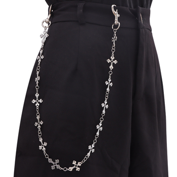 Euroopa ja Ameerika metallketi teksad, pükste ketiga meeste hiphop-niši tipptasemel piiriülesed meeste risti vöökohaga ketiga aksessuaarid