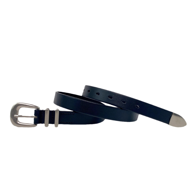 MKLEA felső rétegű marhabőr Millennium öv, régi ezüst tűs csattal, amerikai stílusú férfi és női fekete vintage öv, minden mérkőzésre alkalmas