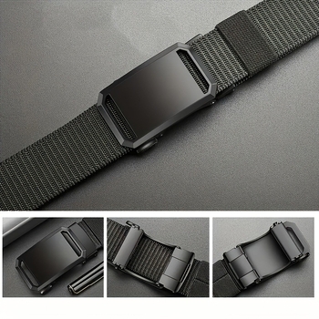 Νέες Ευρωπαϊκές και Αμερικανικές Ρυθμιζόμενες Ανδρικές Ζώνες από Καμβά με Αυτόματες Αγκράφες για το 2025, Διασυνοριακό Dropshipping