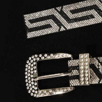 Curea simplă transfrontalieră, cu dungi geometrice de înaltă calitate pentru bărbați și femei, curea creativă cu margine largă