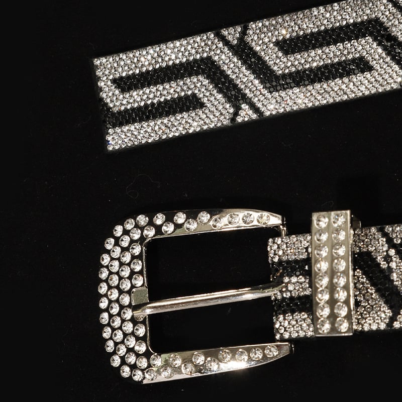 Curea simplă transfrontalieră, cu dungi geometrice de înaltă calitate pentru bărbați și femei, curea creativă cu margine largă