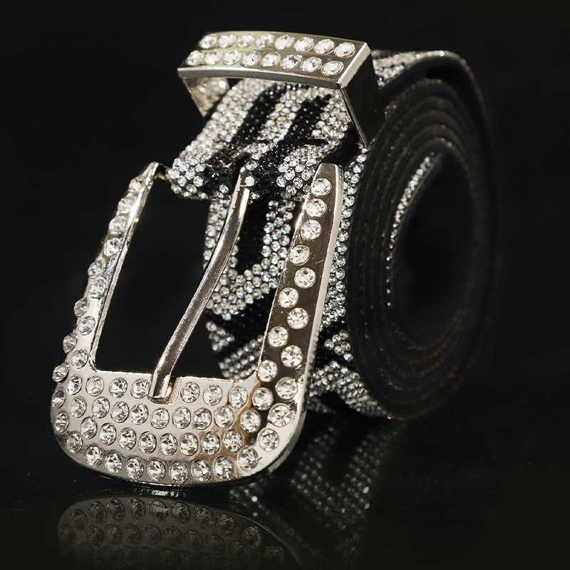 Curea simplă transfrontalieră, cu dungi geometrice de înaltă calitate pentru bărbați și femei, curea creativă cu margine largă