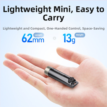 Φακός Philips Strong Light Πολλαπλών Λειτουργιών Μίνι Φακός Επαναφορτιζόμενος Μικρός Φορητός Οικιακός Εξωτερικός Φορητός