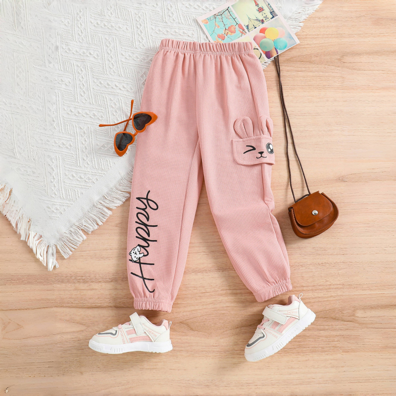 AliExpress prekogranične vruće proljetne i jesenske djevojačke slatke crtane široke hlače do pete, ležerne dječje sportske hlače