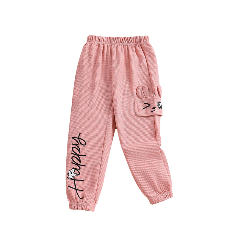 AliExpress prekogranične vruće proljetne i jesenske djevojačke slatke crtane široke hlače do pete, ležerne dječje sportske hlače