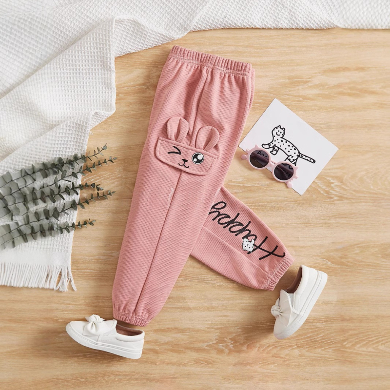 AliExpress prekogranične vruće proljetne i jesenske djevojačke slatke crtane široke hlače do pete, ležerne dječje sportske hlače