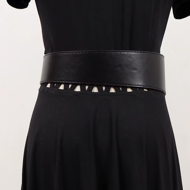 Nový opasok do pása pre ženy, ozdobný opasok, všestranná sukňa so srdiečkom, šaty, kabát, čierny módny opasok