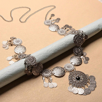 Νέα μόδα μακριά αλυσίδα μέσης με φούντα, μποέμ ρετρό κοίλη αλυσίδα χορού κοιλιάς, εργοστασιακή ευθεία