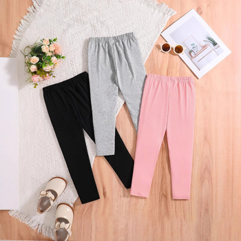 Amazon Crossborder Hot Selling Άνοιξη και Φθινόπωρο Κορίτσια Cartoon Cat Straight Leggings Μονόχρωμο Μακρύ Johns Ζεστό Παντελόνι