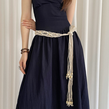 Γυναικείο κορδόνι μέσης με χειροποίητες χάντρες σε έθνικ στιλ, με ρετρό μποέμ σχέδιο και αξεσουάρ φορέματος