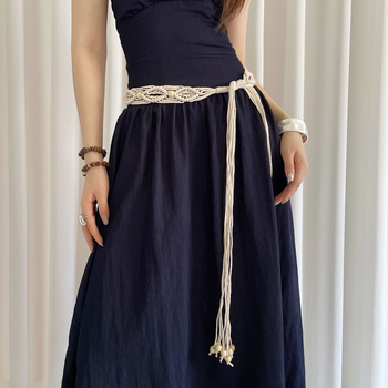 Γυναικείο κορδόνι μέσης με χειροποίητες χάντρες σε έθνικ στιλ, με ρετρό μποέμ σχέδιο και αξεσουάρ φορέματος