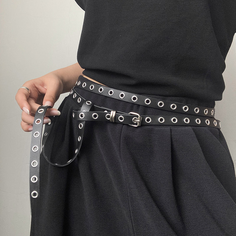 Curea decorativă pentru femei pentru fuste 2025 Stil nou de nișă, curea versatilă pentru pantaloni, accesorii pentru talie, curea neagră populară