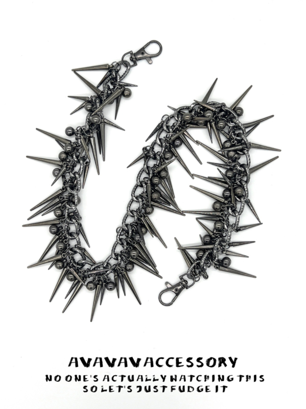 AVAVAV Niche Design Novi hip hop punk hlače lanac traperice struk lanac zakovica teška torbica privjesak dodaci