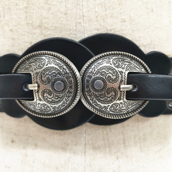 Διασυνοριακή καυτή ζώνη PU κυρίες διπλή ζώνη πόρπης vintage σκαλιστή διακόσμηση Joker γυναικεία ζώνη μια γενιά μαλλιών