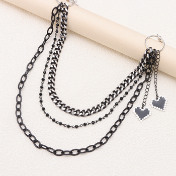 Κοσμήματα μόδας από την Ευρώπη και την Αμερική, εξατομικευμένα, τάση μόδας, σκούρα αράχνη, διπλής στρώσης, μεταλλική αλυσίδα παντελονιών, όλα τα χρώματα για άνδρες