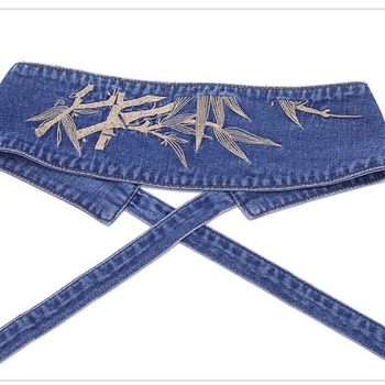 Vöökohttihend Naiste lai teksavöö Tikitud antiikse rahvusliku stiiliga vintage dekoratiivne kleit Kleit Särgi vöökoht