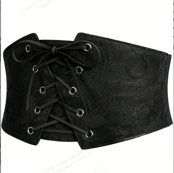 Tarpvalstybinė europietiška ir amerikietiška retro stiliaus aukščiausios klasės nėriniais siuvinėta juosmens apdangalinė, tinkanti prie visų stilių suknelės, elegantiška madinga puošmena.