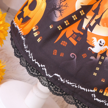 EW väliskaubanduse laste riided väikestele ja keskmise suurusega lastele, uued tüdrukud, kevad- ja sügisene Halloweeni kõrvitsapidulik kleit Q1826-C