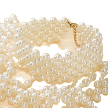 Euroopa ja Ameerika uue stiili kerge luksuslik käsitsi valmistatud helmestega kehaketi pärlitega tutiga vastupidavad atmosfäärilised tipptasemel pulmakleitide aksessuaarid