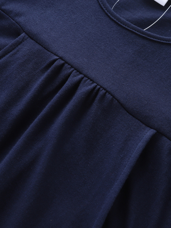 Παιδικό Φόρεμα με Μακρυμάνικο Μονόκερο σε Φθινόπωρο και Νέο Στυλ από Βαμβάκι, Κεντημένο με Κινούμενα Σχέδια, για Κορίτσια, LH5810