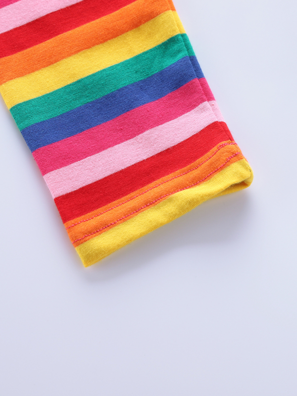 Detské dievčenské jesenné nové bavlnené karikatúry vyšívané jednorožcové ležérne dlhé rukávové šaty LH5810