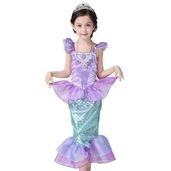 Rochie de sirenă Amazon Cross Border Cos Little Mermaid, prințesă, pentru copii, Halloween, rochie de sărbătoare