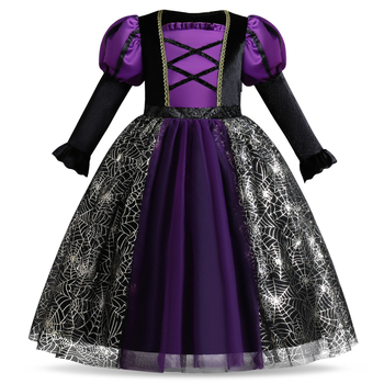 Helovino vaikų drabužiai mergaičių princesės suknelė raganos suknelė mažos raganos suknelė cosplay kostiumas šokių pasirodymo drabužiai