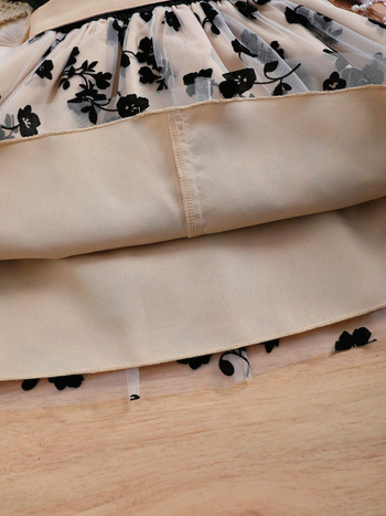 2025 διασυνοριακή Ευρώπη και Ηνωμένες Πολιτείες άνοιξη και καλοκαίρι νέο φόρεμα για κορίτσια με μανίκια που πετάει, πλεκτό πουλόβερ για παιδιά, φούστα πριγκίπισσας