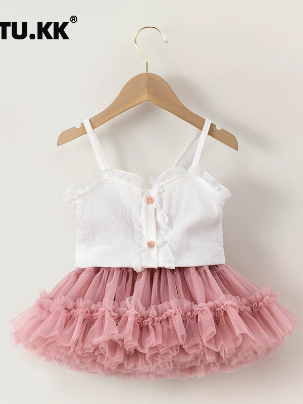 Νέα Φθινοπωρινή Φούστα Τούτου για Κορίτσια, Φούστα με Πλισέ Φθινόπωρο και Χειμώνα, Παιδική Φούστα, Φούστα με Ντεγκραντέ σε Πούδρα για Κορίτσια, Κλάση Α