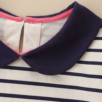 Φορέματα για κορίτσια σε ευρωπαϊκό και αμερικανικό στυλ, παιδικά ριγέ φορέματα πριγκίπισσας, μικρά και μεσαία παιδικά φορέματα με κέντημα πέτου και μακριά μανίκια για μικρά κορίτσια