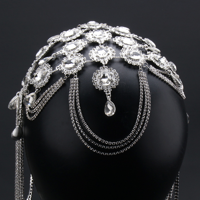 Princesės blyksnio deimantinio kuto formos plaukų aksesuarai su antrašte „Žvaigždė“ formos antakių apdangalas, nuotakos vestuvinė suknelė, plaukų aksesuarai su kryžminiu kraštu.