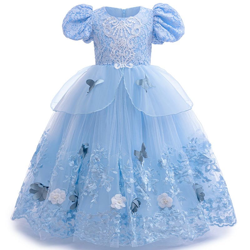 Rochie nouă de Cenușăreasa pentru copii, rochie de comerț exterior pentru fete, rochie de mireasă, rochie de prințesă pentru sărbători