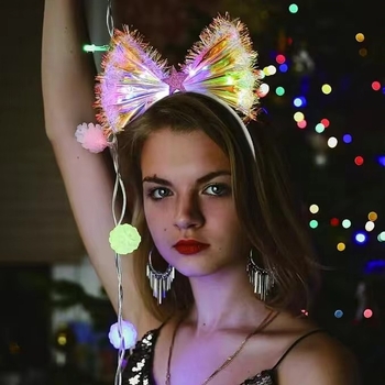 Παιδική κορδέλα για το Halloween, διασυνοριακή δημιουργική φωτεινή έγχρωμη κορδέλα για το κεφάλι, χριστουγεννιάτικη ατμόσφαιρα πάρτι, αξεσουάρ για το κεφάλι