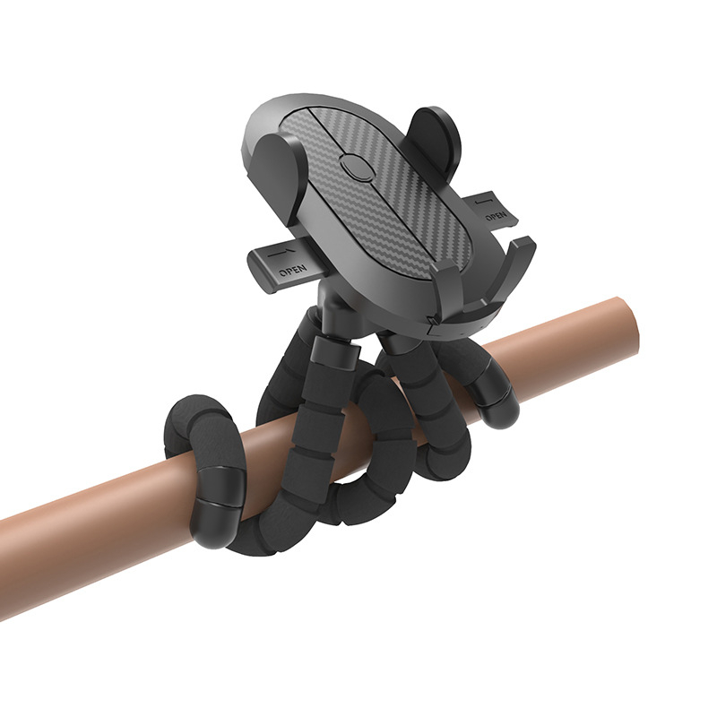 Suport pentru telefon mobil cu blocare automată pentru cărucior transfrontalier, suport pentru telefon mobil cu blocare automată pentru bicicletă electrică, motocicletă, rotație de 360 de grade, suport pentru telefon mobil cu bicicleta