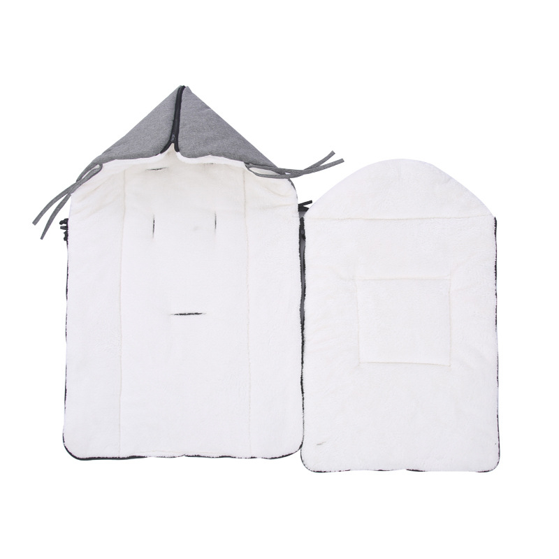 Kūdikio miegmaišis kūdikiui, rudens ir žiemos vežimėlis, sustorinta, nespyruoklinė antklodė naujagimiui, šilta, šalta, rudens ir žiemos antklodė plaukams