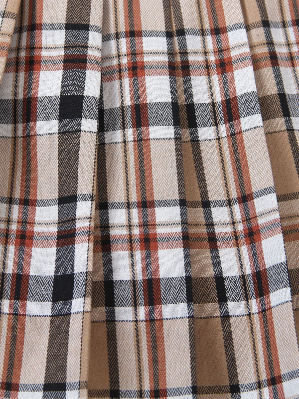 2025 m. Naujas europietiškas ir amerikietiškas tarpvalstybinis languotas sijonas mergaitėms, patogus pavasario ir vasaros koledžo stiliaus vienodas languotas sijonas