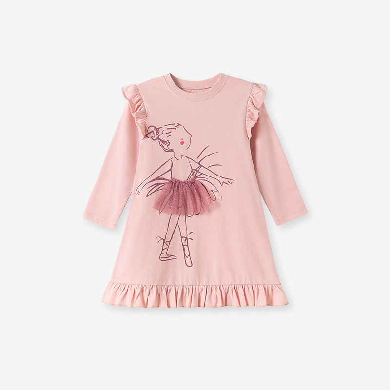 Little Maven jesenska haljina dugih rukava za djevojčice, europski i američki stil, slatka dječja haljina, prekogranična dječja odjeća, veleprodaja, dropshipping