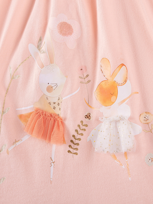 Izvor Tvornica Izvoz Djevojačke Suknje Veleprodaja Jesenske Dječje Suknje s Rukavima od Lista Lotosa Crtane Pamučne Dječje Suknje za Prijenos Topline