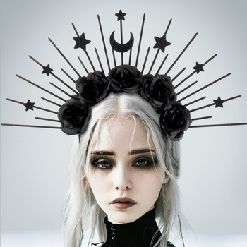 Uus päikesejumal tähtkuu juuksepandlaga gooti juukseaksessuaarid retro Euroopa ja Ameerika rõivad cos aksessuaarid rekvisiidid piiriülene hulgimüük