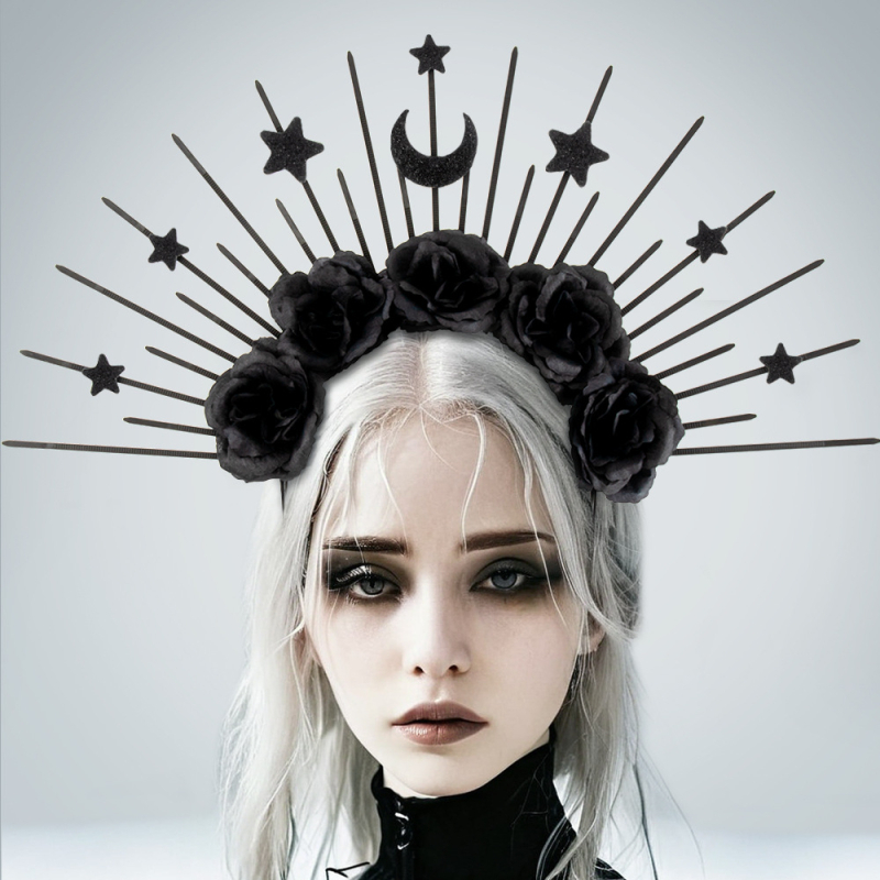 Uus päikesejumal tähtkuu juuksepandlaga gooti juukseaksessuaarid retro Euroopa ja Ameerika rõivad cos aksessuaarid rekvisiidid piiriülene hulgimüük