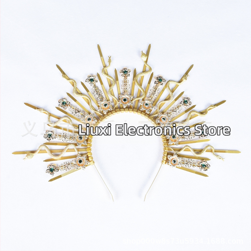 Amazon Medusa müüdi mao peapael neitsi halo peakate halloweeni karnevaliballi dekoratiivsed juukseaksessuaarid