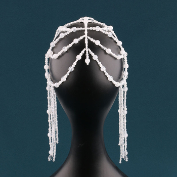 2025 m. originalus naujas akrilinis kutas, balta plaukų grandinėlė, karnavalinis kutas, tinklelio skrybėlė, Helovino papuošalai, kryžminis kraštas