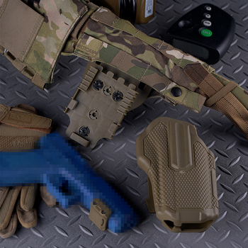 WOSPORT taktikaline universaalne püstol nailonmaterjalist kiirkinnitushülss, millel on QLS kiirkinnitussüsteem ja mis ühildub alusega